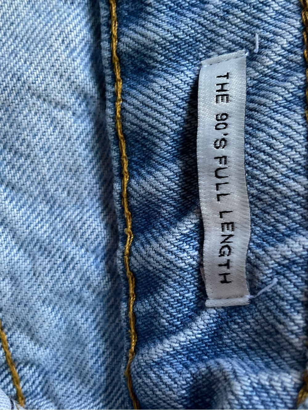 Zara 90s Full Length Wide Leg Jeans Light Wash Size 8 - Picture 5 of 9